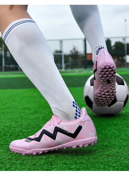 Chaussures de football pour hommes, antidérapantes, résistantes à l'usure, pour entraînement sur gazon, chaussures de football pour jeunes, chaussures de football légères pour homme