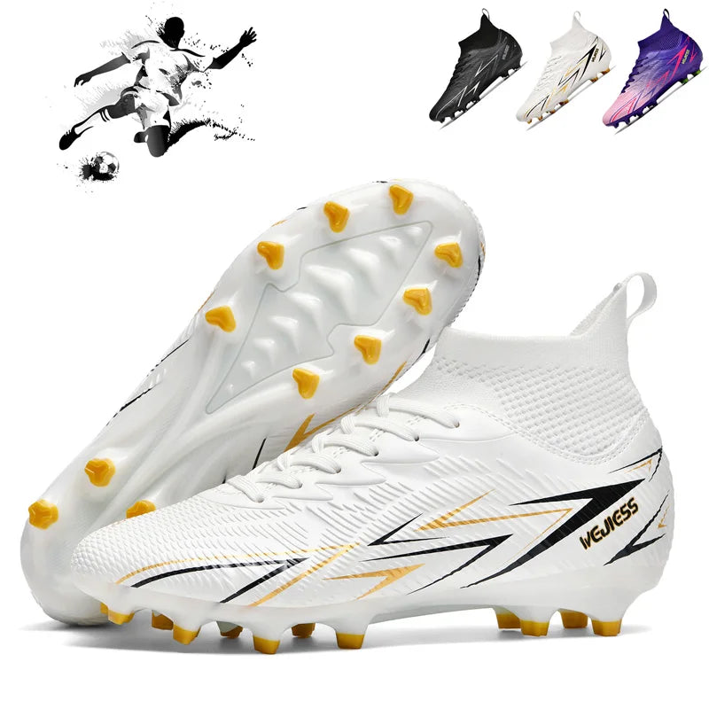 Bottes de Football professionnelles pour hommes, chaussures de Football pour adultes, baskets de sport de plein air, crampons de Football ultralégers, entraînement