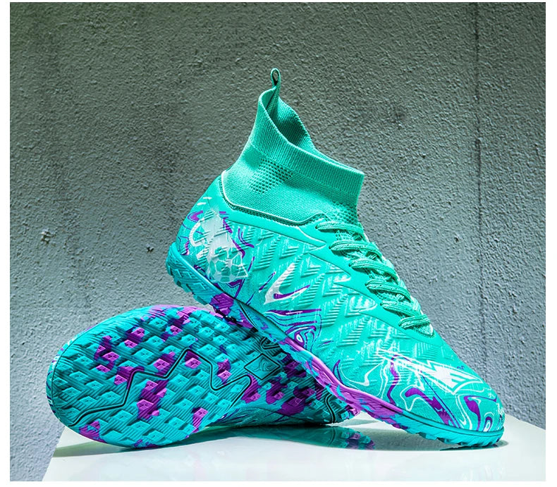 Men Professional Football Shoes Society Cleats Soccer Shoes Original Indoor Football Field Boots Grass Training TF/FG Sneaker