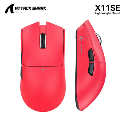 ATTACK SHARK X11 Gaming Mouse and X11 SE Wireless Mouse 22000 DPI, PAW3311 Sensor, BT/2.4G/Wired, 59g Lightweight, 2000W Clicks