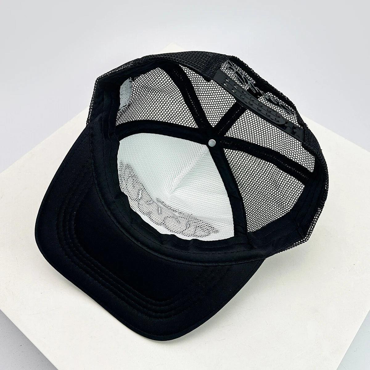 New Unisex Color Block Printed Letter Embroidery Baseball Hats Hip Hop Breathable Mesh Sunshade Street Trucker Caps Versatile