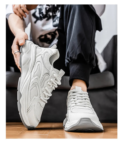 Zapatillas casuales rápidas para hombre, primavera/verano, suela blanda antideslizante, transpirables, para running al aire libre, moda juvenil, zapatillas deportivas Joker