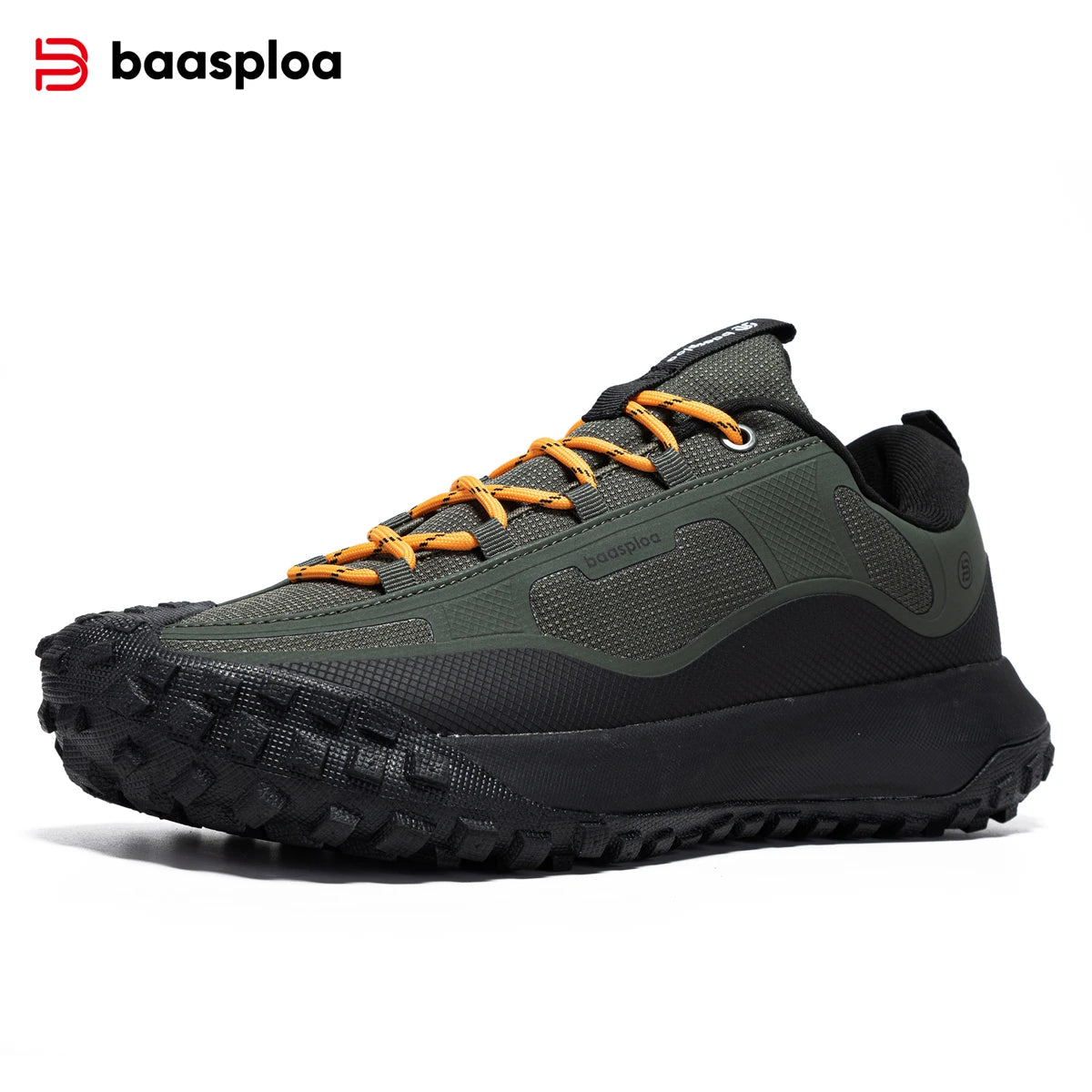 Baasploa vandringsskor för män – bekväma, mjuka, vattentäta, slitstarka, halkfria trekking-sneakers för utomhusbruk och klättring