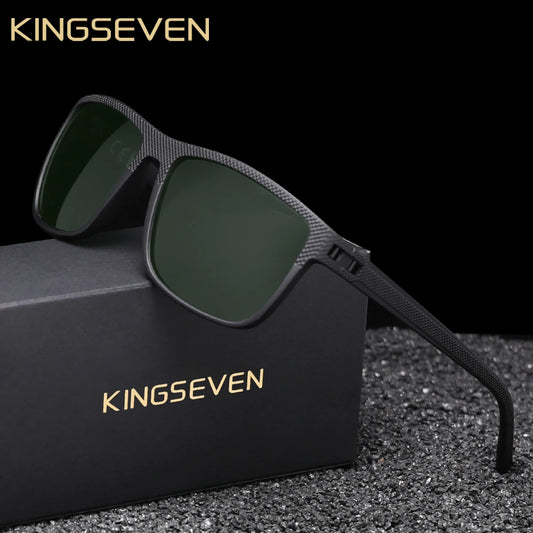 KINGSEVEN Fashion Polarized Sunglasses For Men UV400 Glasses  Rectangle Eyewear Fishing Driving Glasses Holiday