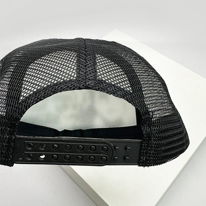 American Style Cruise Printed Anime New Letter Mesh Trucker Caps Sunshade Breathable Baseball Hats Men Women Versatile Fashion