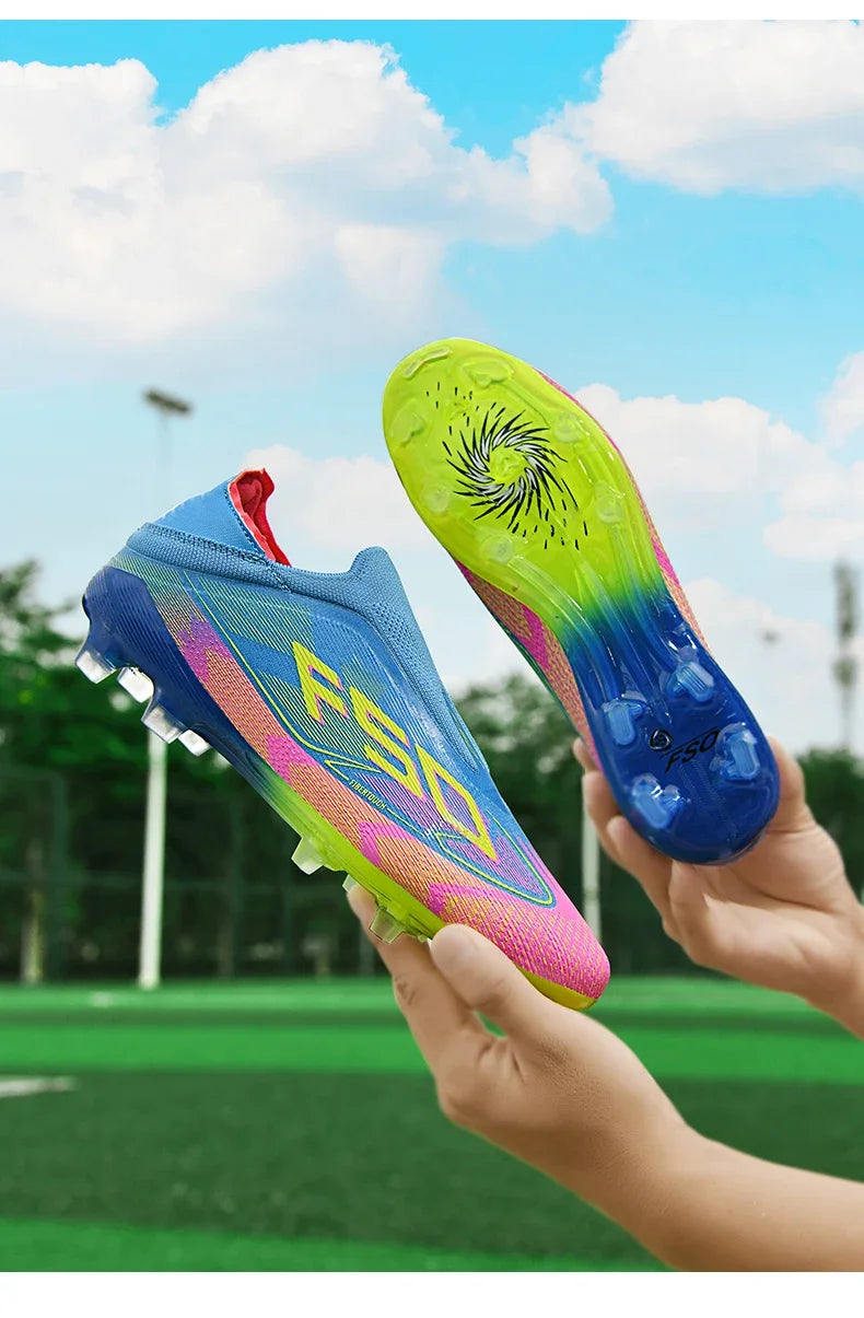New Men Football Boots High-quality Soccer Shoes Sneakers Match Indoor Non-Slip Grass Cleats High-top Futsal Hot-selling Outdoor