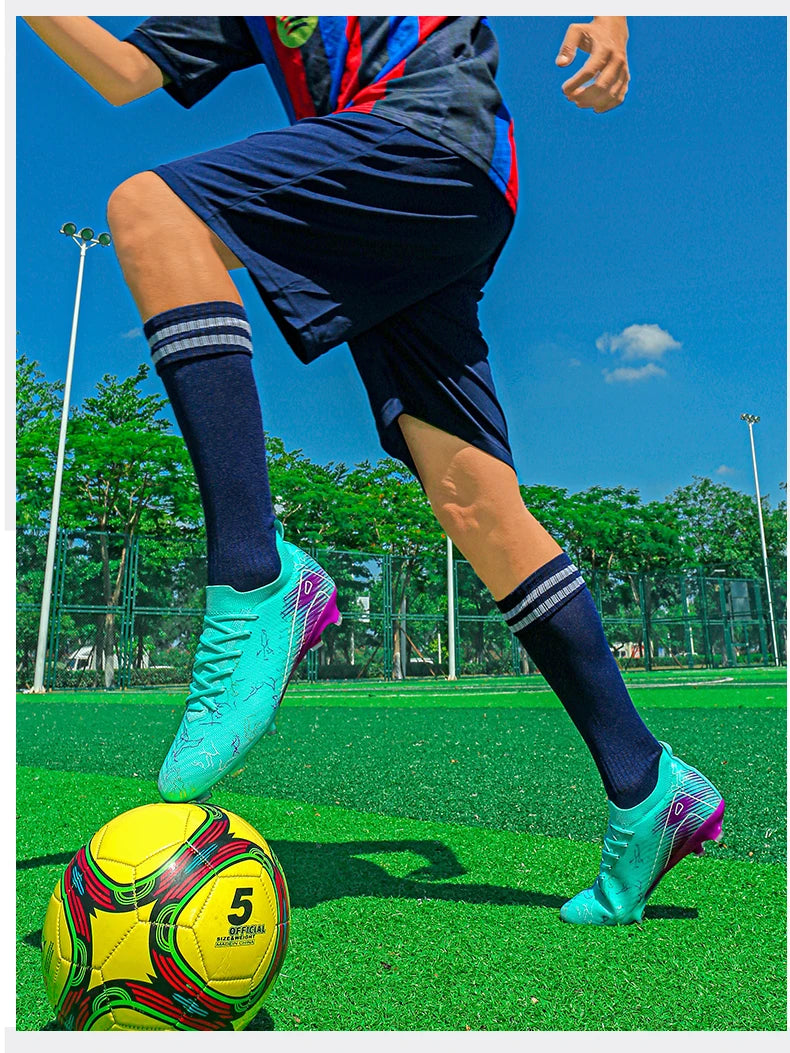 Nouvelles chaussures de football pour hommes, baskets FG, chaussures de soccer, entraînement, vente en gros, qualité supérieure, crampons antidérapants, livraison directe, unisexe, adulte