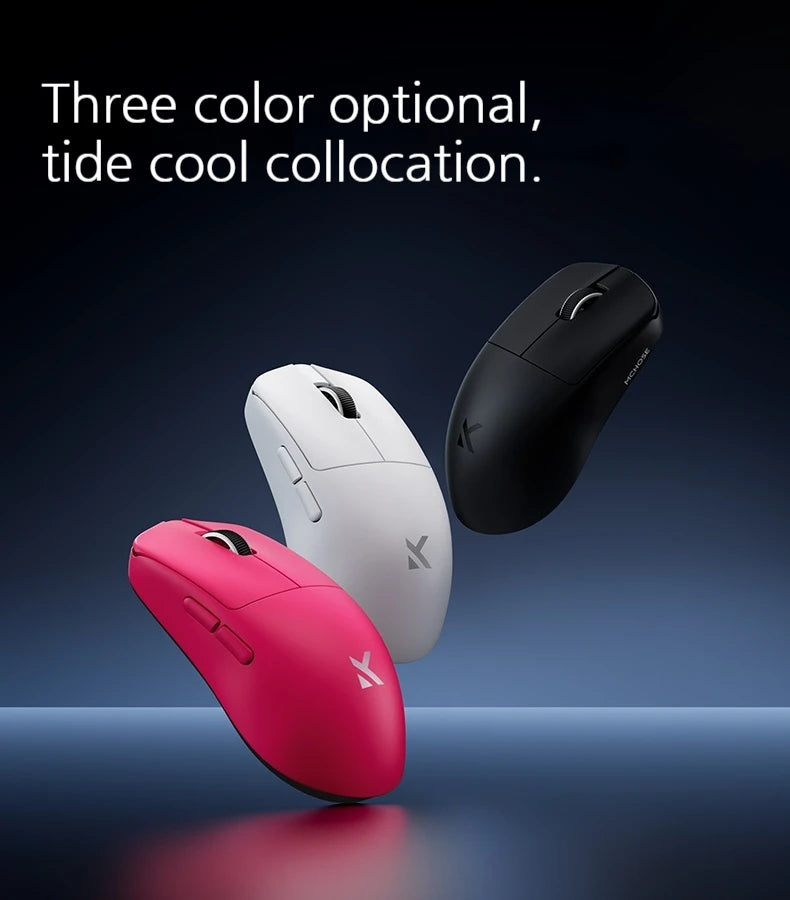 MCHOSE L7 Ultra+ Medium Large Hand Mouse Game E-Sports PAW3950 Wireless Three Mode Lightweight Office Dual-Drive Computer Mouse