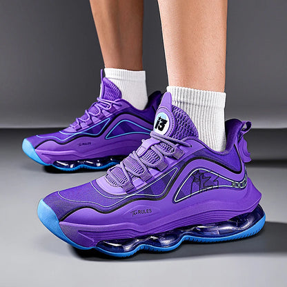Chaussures de basket-ball pour hommes, respirantes, amortissantes, antidérapantes, résistantes à l'usure, chaussures de course, d'entraînement en salle de sport, baskets de basket-ball athlétiques pour hommes