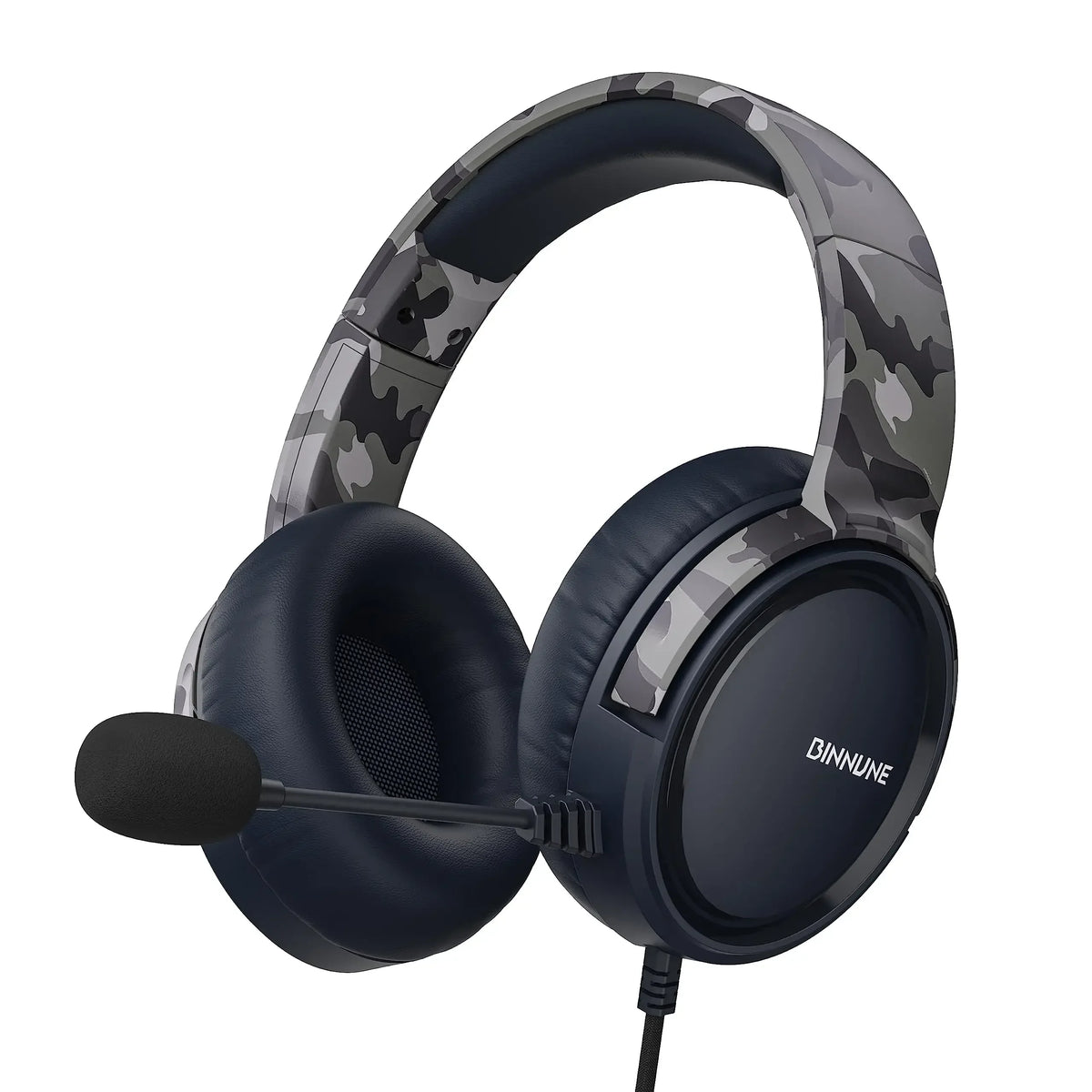 Casque de jeu filaire supra-auriculaire BINNUNE BG02 avec micro pour PS4 PS5 Xbox Series X | Casque stéréo premium pour Xbox One, PC, Switch et Pro