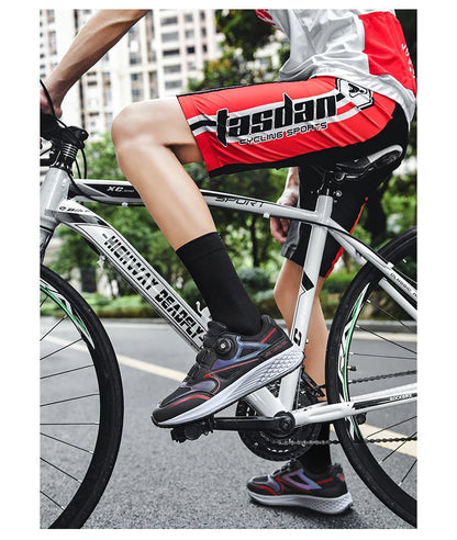 Mtb Cycling Shoes Men 2024 Flat Bottom Dirt Bike Race Mountain Footwear Bicycle Indoor Cleats Lock Cleat Trekking Cycling Sneake