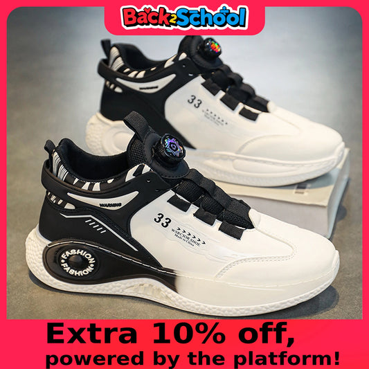 Heren sneakers met draaibare gesp, comfortabele antislip veterschoenen, duurzame schoenen voor buitenactiviteiten voor heren