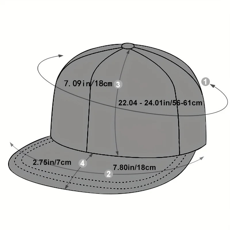 Hip Hop Men Cap Personalized Embroidered Baseball Cap Adjustable Cotton Snapback Hat Spring Summer Outdoor Sun Hat Leisure Hats