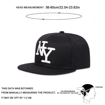 Unisex betűhímzéses hip-hop sapkák tavasz-ősz szabadtéri állítható alkalmi baseball sapkák napvédő sapka