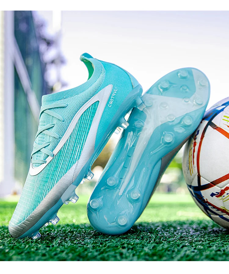 Men Soccer Cleats Breathable Lightweight Football Boots Anti-Slip Training Shoes Outdoor Sport Sneakers