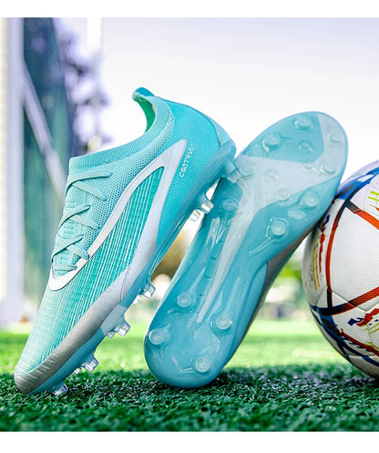 Men Soccer Cleats Breathable Lightweight Football Boots Anti-Slip Training Shoes Outdoor Sport Sneakers