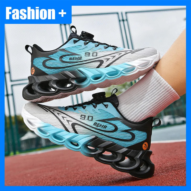 Sneakers unisex leggere con suola morbida e ammortizzante, scarpe da corsa professionali per l’allenamento, nuove scarpe da corsa per l’outdoor con fibbia girevole