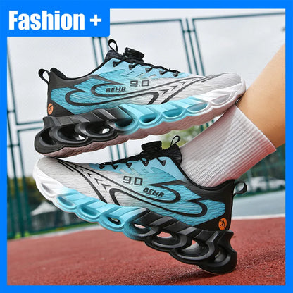 Sneakers unisex leggere con suola morbida e ammortizzante, scarpe da corsa professionali per l’allenamento, nuove scarpe da corsa per l’outdoor con fibbia girevole