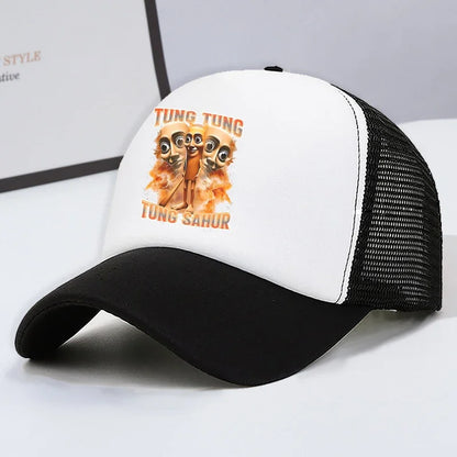 Italian Brainrot Kids Baseball Cap Boy Casual Hat Children Sports Sun Hats Tung Sahur Tralalers Shark Adjustable Bonnet Men Gift