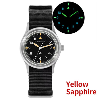 Militado New Ml14 Quartz Watches Man VH31 Sweep Movement K1 Or Sapphire 100M Waterproof Luminous 36Mm Vintage Military Watches