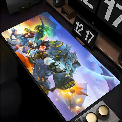Overwatch Genji Mouse Pad Mousepad HD Printing Computer Gamers Locking Edge Non-slip Mouse Pad XXL90x40cm Keyboard PC Desk Pad