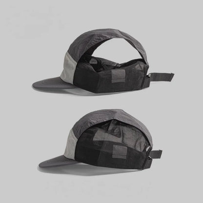 Korean Letter Embroidery Baseball Cap - Peaked Hat, Breathable Mesh Quick Drying UV Protection, Simple ins Style Lightweight