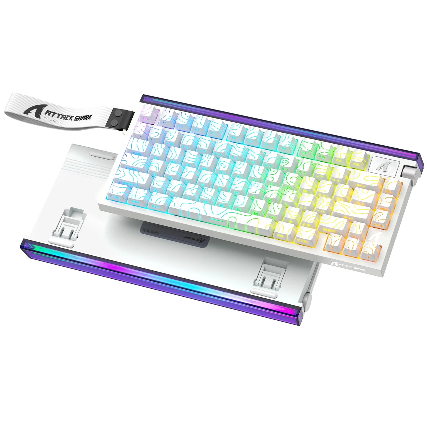 ATTACK SHARK R85 HE 8000Hz RGB Rapid Trigger Keyboard, 0.005mm RT Accuracy Wired Gaming Keyboard, Hall Effect Magnetic Switch
