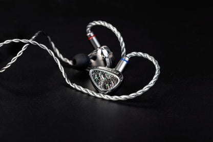 KBEAR TBX Tourbillon X IEMS Écouteurs intra-auriculaires filaires avec diaphragme en fibre de carbone CVD de 10 mm, basses profondes, casque de jeu