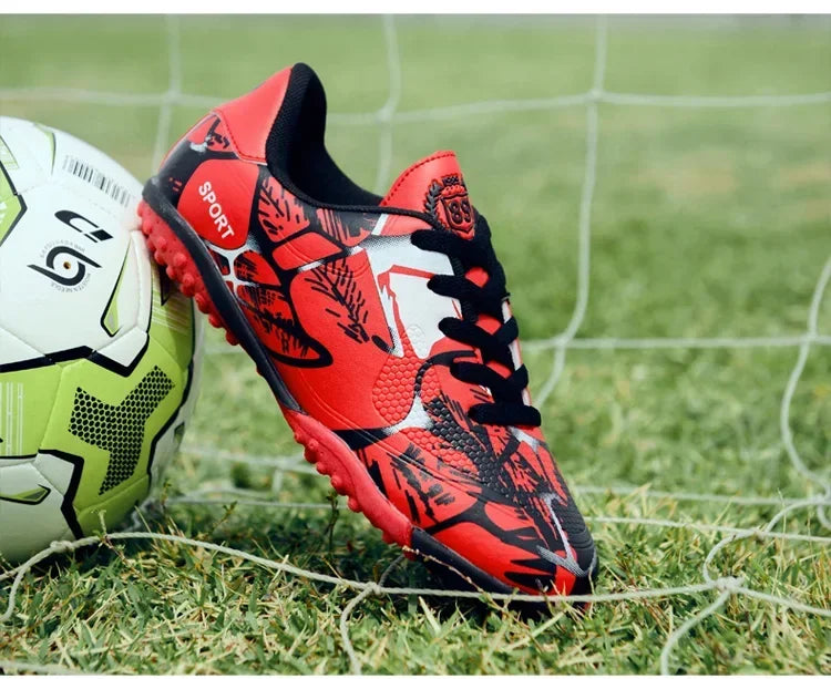 Chaussures de Football pour enfants, chaussures de Football pour garçons, Futsal, baskets d'intérieur rapides, crampons originaux, bottes de Football