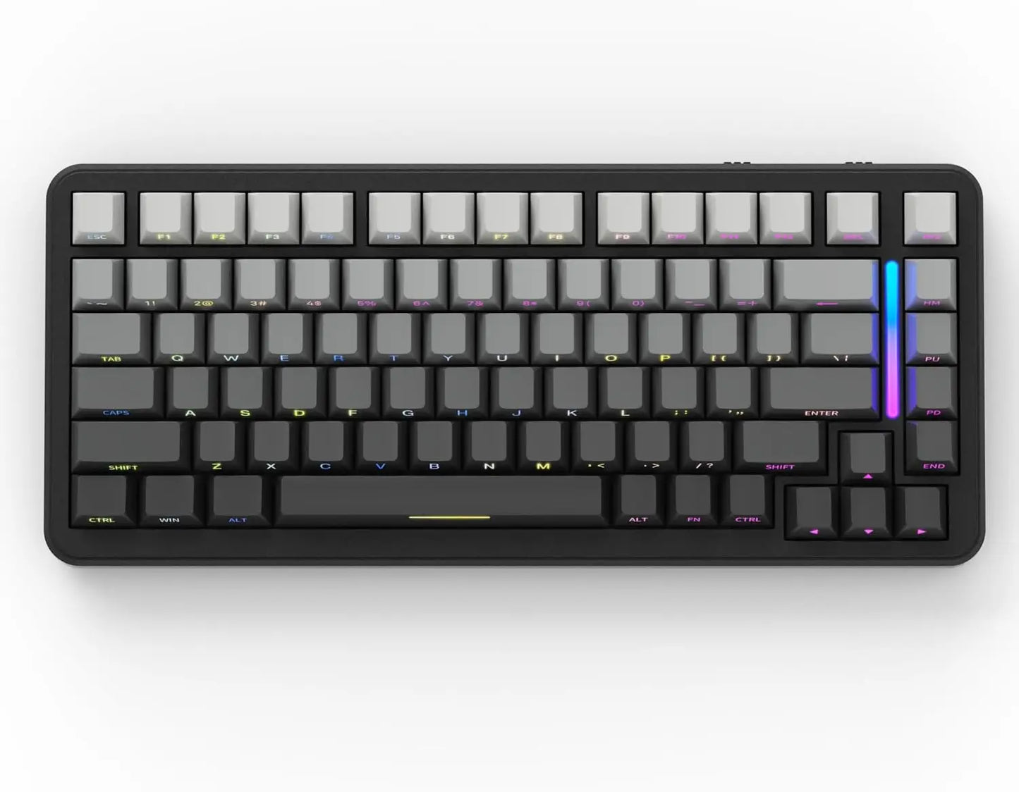 ATTACK SHARK M86 Wireless Mechanical Gaming Keyboard, 75% Gasket Hot Swappable RGB Mechanical Keyboard with Side-Printed PBT Keycaps, Tri-Mode Custom Gaming Keyboard
