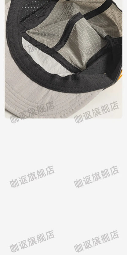 Japanese Retro Color Matching 5-panel Baseball Caps for Men Summer Outdoor Camping Leisure Sun Protection Niche Women's Hats