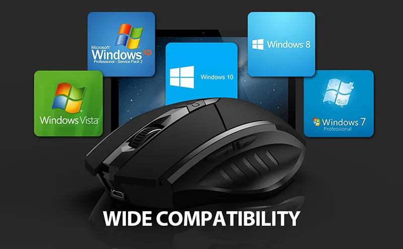INPHIC F1 2.4G Wireless Mouse, 500mAh Ergonomic Rechargeable, Power Display, Office Home Silent Laptop Desktop Computer Universal