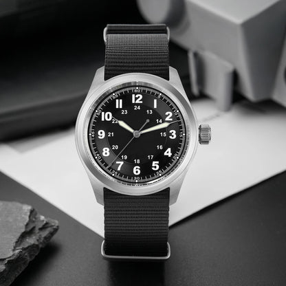 Militado ML08 Quartz Watch Ronda 515 Movement Domed Sapphire Wristwatch BGW9 Luminous 10Bar Waterproof 38mm Men Watches