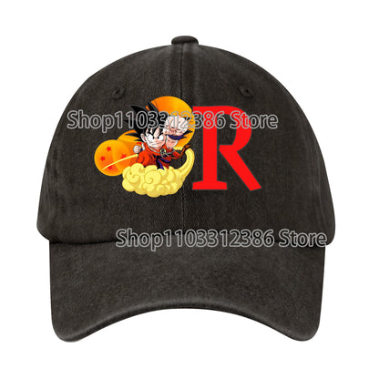 Dragons Ball Baseball Cap Men Casual Daily Outdoor Sunshade Hats Washable Anime Pattern Duck Tongue Hat Children Birthday Gift