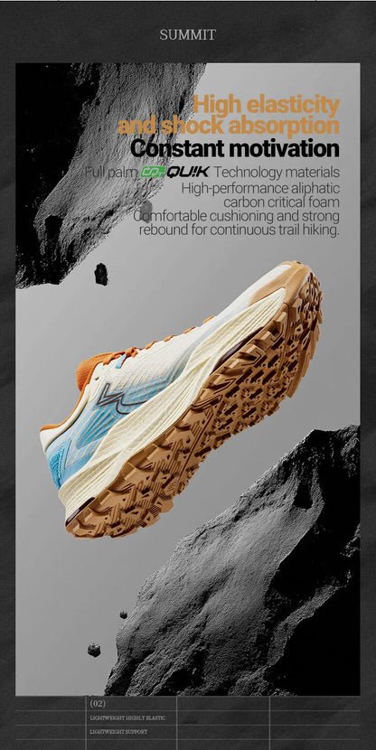 361 Degrees WUXIA 2.0 Lightweight Soft Airy Rebound Cushioning Non-Slip Outdoor Hiking Versatile Sneaker Male 672542201