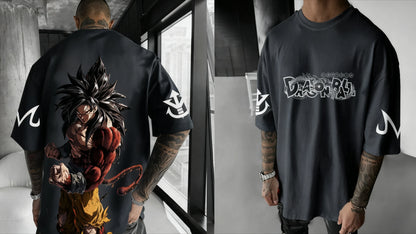 Tricou Dragon Ball Anime Super Saiyan 4 de vară pentru bărbați și femei, stil urban, lejer, casual, versatil, pentru părinți și copii
