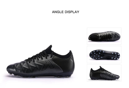 KELME Soccer MG Shoes Calf-Skin Cleats Match Artificial Grass Slip-Resistant  Cushioning Training Football Shoes ZX80121058