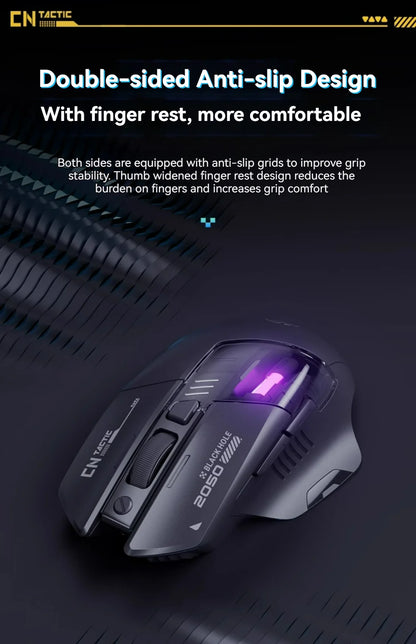 Inphic A9 Explorer V2 Three-mode Gaming Mouse Indicator DPI Adjustable Macro-driver Ergonomics 12000DPI 1000Hz rate of return