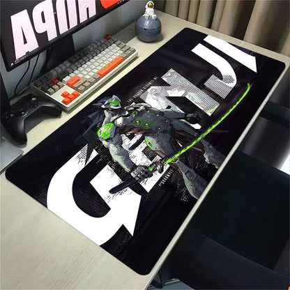 Overwatch 2 Gaming Accessories Mouse Pad Gamer Cabinet Pc Big Desk Mat Computer Keyboard Desks Xxl Mousepad Anime Large Mausepad, produit gaming premium Fraquane
