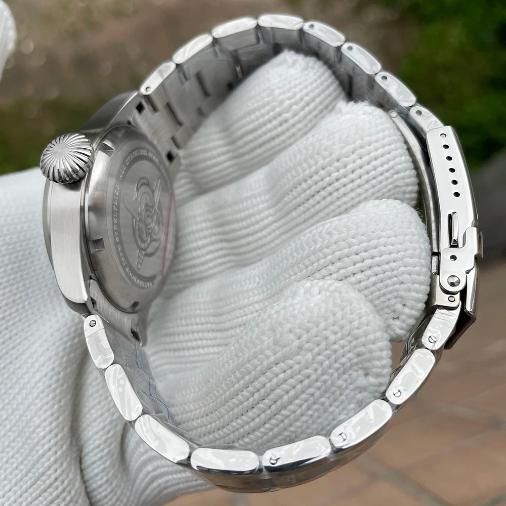 STEELFLIER Officieel SF740V Nieuw quartz-polshorloge Super C3 Lichtgevend 200 m waterdicht VH31 Mute-uurwerk Herenmode Zakelijk horloge