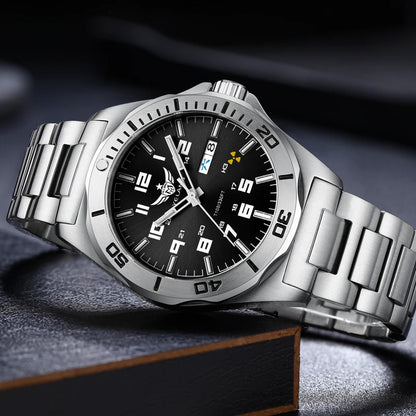 YELANG V1019 Men's Luminous Watch 44mm Mechanical Sapphire Miyota 8205 Automatic Movement 100m Waterproof Diver's Watch for Men