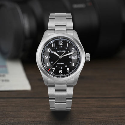 Militado ML08 Quartz Watch Ronda 515 Movement Domed Sapphire Wristwatch BGW9 Luminous 10Bar Waterproof 38mm Men Watches