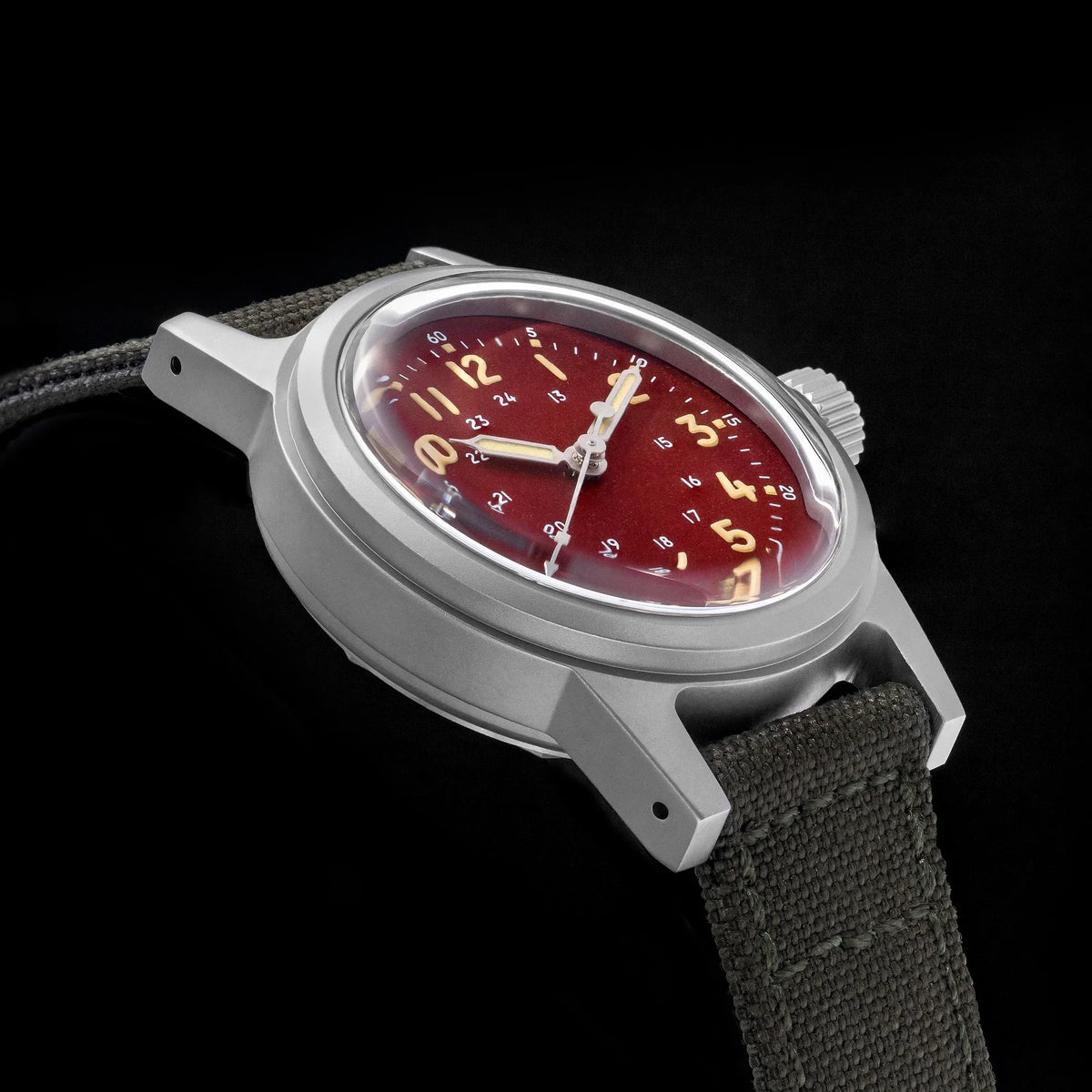 THORN Retro vojenské hodinky 36 mm s strojkem NH35A SHY-043 Sportovní hodinky Unisex Pánské a dámské Luxusní