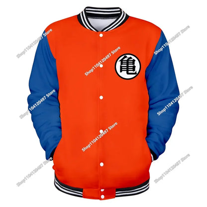 Dragon Ball Streetwear – baseballová uniforma pro muže a ženy, Son Goku, kostýmy pro dospělé, bundy, jarní a podzimní kabáty, svetry, mikiny, dárky