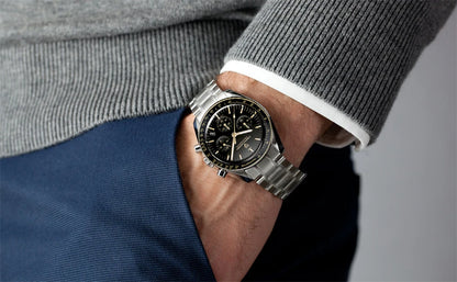 Montre pour homme PAGANI DESIGN « New Moon » – Montre à quartz de luxe, chronographe, verre saphir avec traitement antireflet, lunette en céramique, aiguilles luminescentes