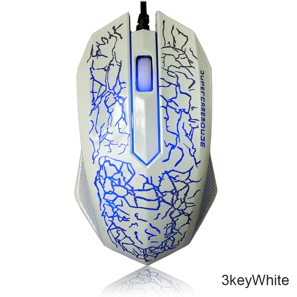 2400 DPI USB Wired Gaming Mouse LED Backlit Professional Gamer Mice Ergonomic Computer Mouse for PC Laptop Macbook