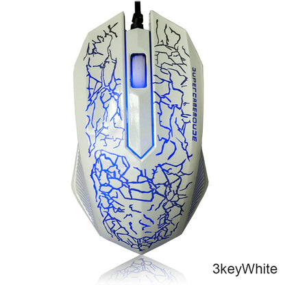 2400 DPI USB Wired Gaming Mouse LED Backlit Professional Gamer Mice Ergonomic Computer Mouse for PC Laptop Macbook