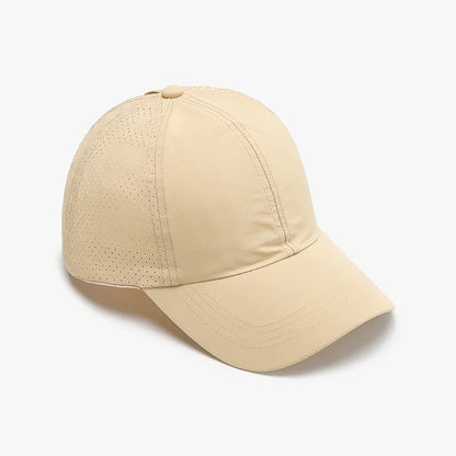 Lightweight Soft Top Baseball Cap for Women, Summer Cross Leakage Ponytail Breathable Mesh Outdoor Sun Protection Duckbill Cap