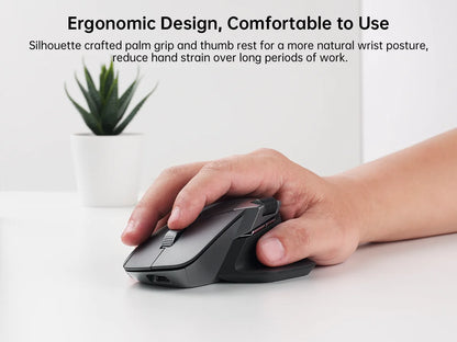 Rapoo MT760/MT760Mini Multi-mode Rechargeable Wireless Bluetooth Mouse Ergonomic 4000 DPI Supports Up to 4 Devices Office Mice