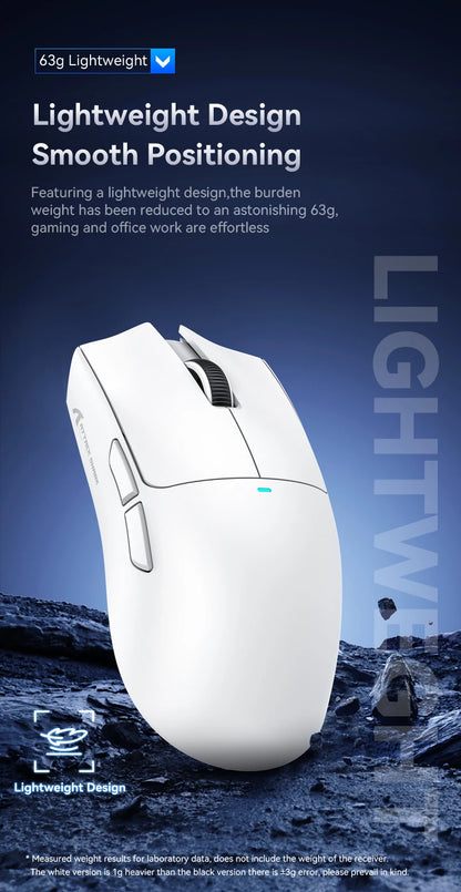 Attack Shark X11&R1 Tri Mode Bluetooth Wireless Mouse With Charger Base RGB Ergonomics Mice Lightweight PC Gamer Accessories
